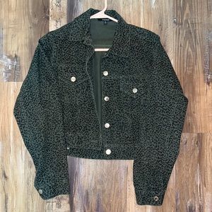 Denim cropped jacket